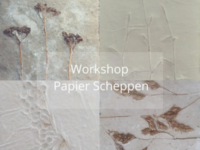 16 Handgeschept papier maken
